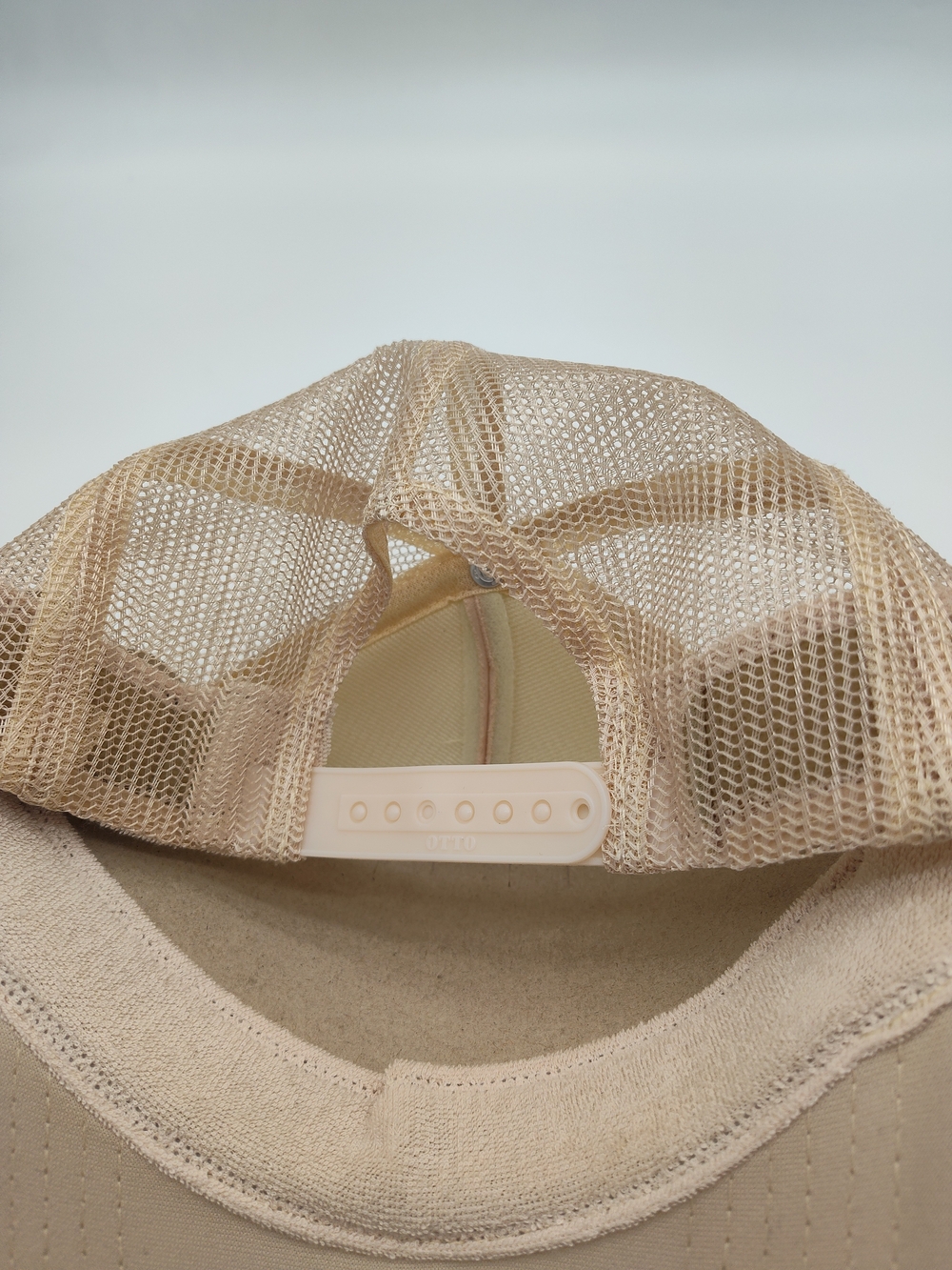 Handmade LV Monogram Heart Custom Trucker Hat Pearl Chain Crystal Beige - Picture 5 of 5